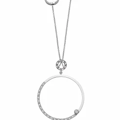 Amaia Polished and Textured Hoop Pendant