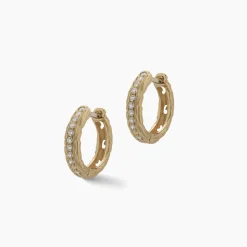 WARRIOR Moon Hoop Earrings